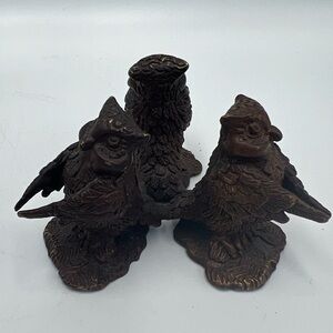 Three Owl Statue